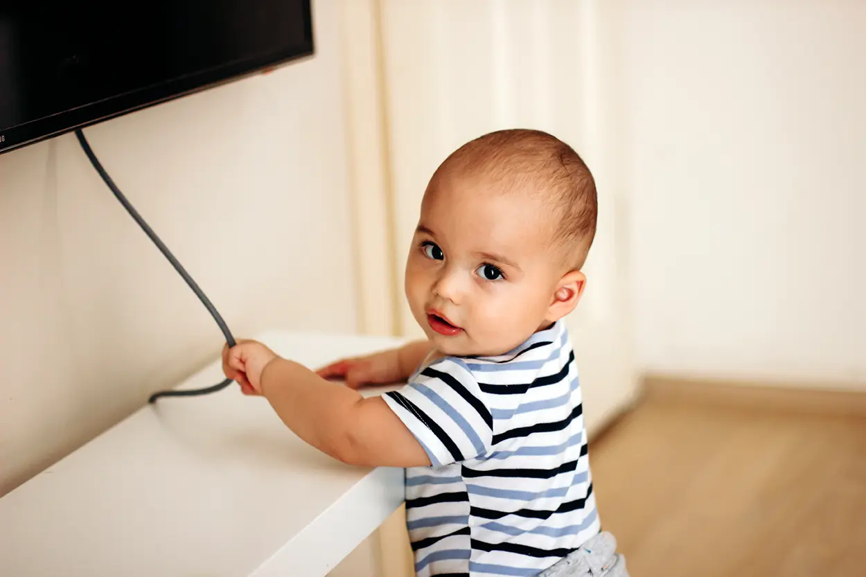 toddler playing